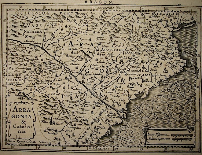 Mercator Gerard - Hondius Jodocus Arragonia & Catalonia 1630 Amsterdam